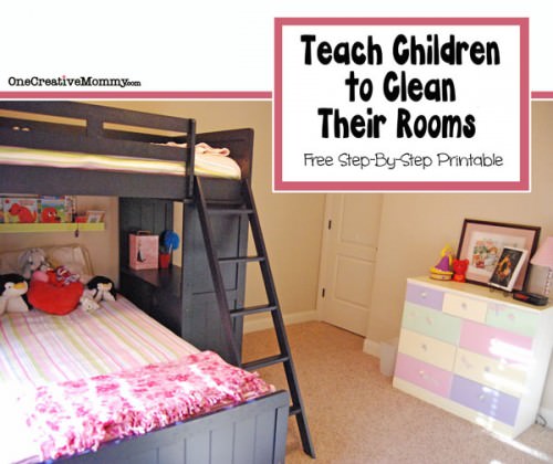 How to Teach Children to Clean Their Rooms - onecreativemommy.com